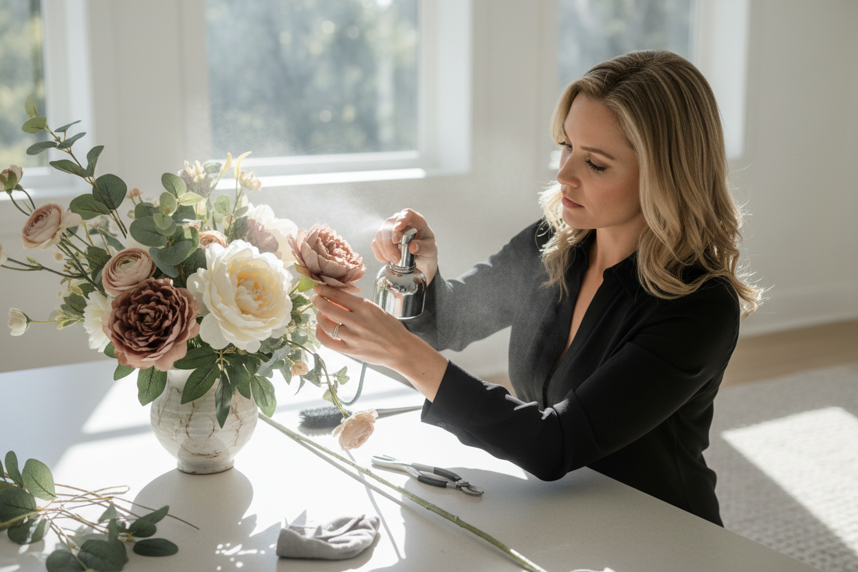 How to care for your faux flowers