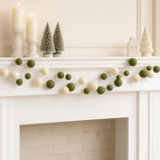 Red Velvet Ball Christmas Garland