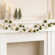 Red Velvet Ball Christmas Garland