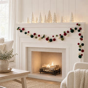 Red Velvet Ball Christmas Garland