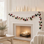 Red Velvet Ball Christmas Garland
