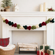 Red Velvet Ball Christmas Garland