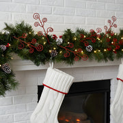 Red Berry Decorative Branch Stem Set