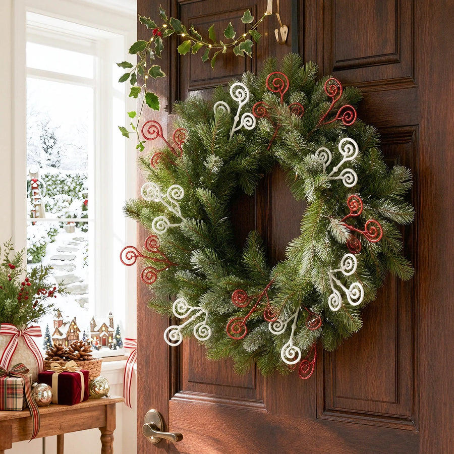 20-Piece Gold Candy Christmas Floral Pick Set