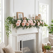 Artificial Peony Flower Heads With Stems – Set of 25