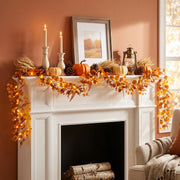 Fall Eucalyptus & Fern Garlands – Set of 2