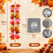 Fall Maple Leaf Hanging Garlands – Set of 4