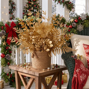 Gold Christmas Floral Arrangement Collection