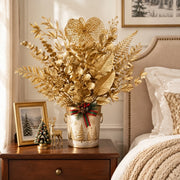 Gold Christmas Floral Arrangement Collection