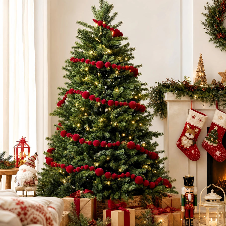 Velvet Ball Christmas Garland