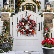 Peppermint Christmas Front Door Wreath