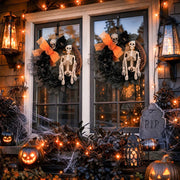 Skeleton Halloween Window Wreath Set of 2