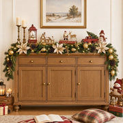 5.9-Foot Lighted Gold Christmas Garland