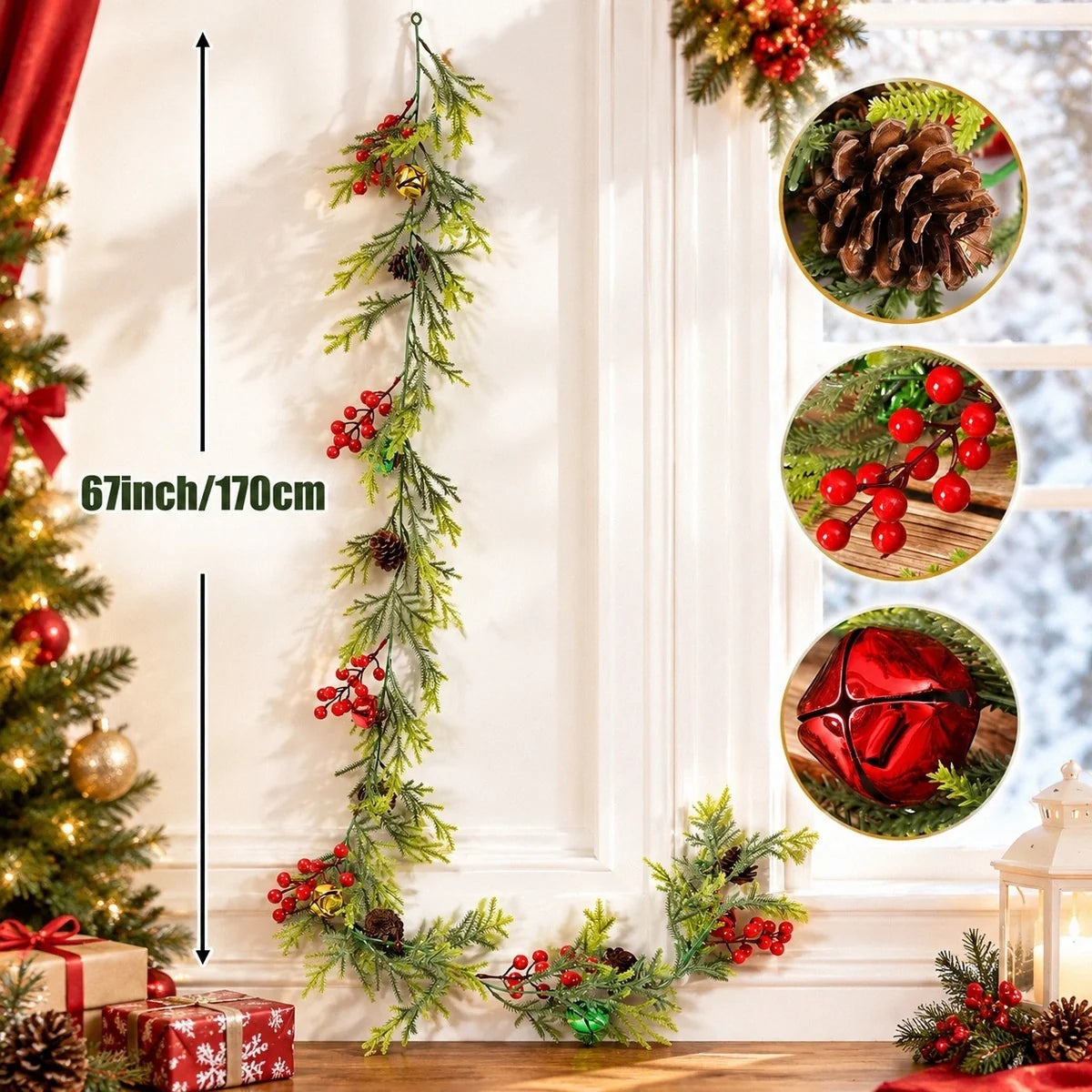 Pinecone Christmas Hanging Garland