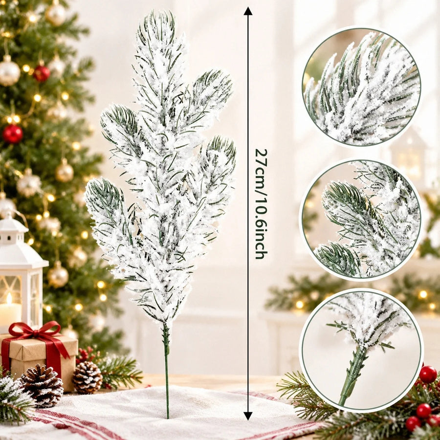 Silver Christmas Decorative Branch Stem