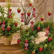 Candy Ornament Christmas Floral Pick Set