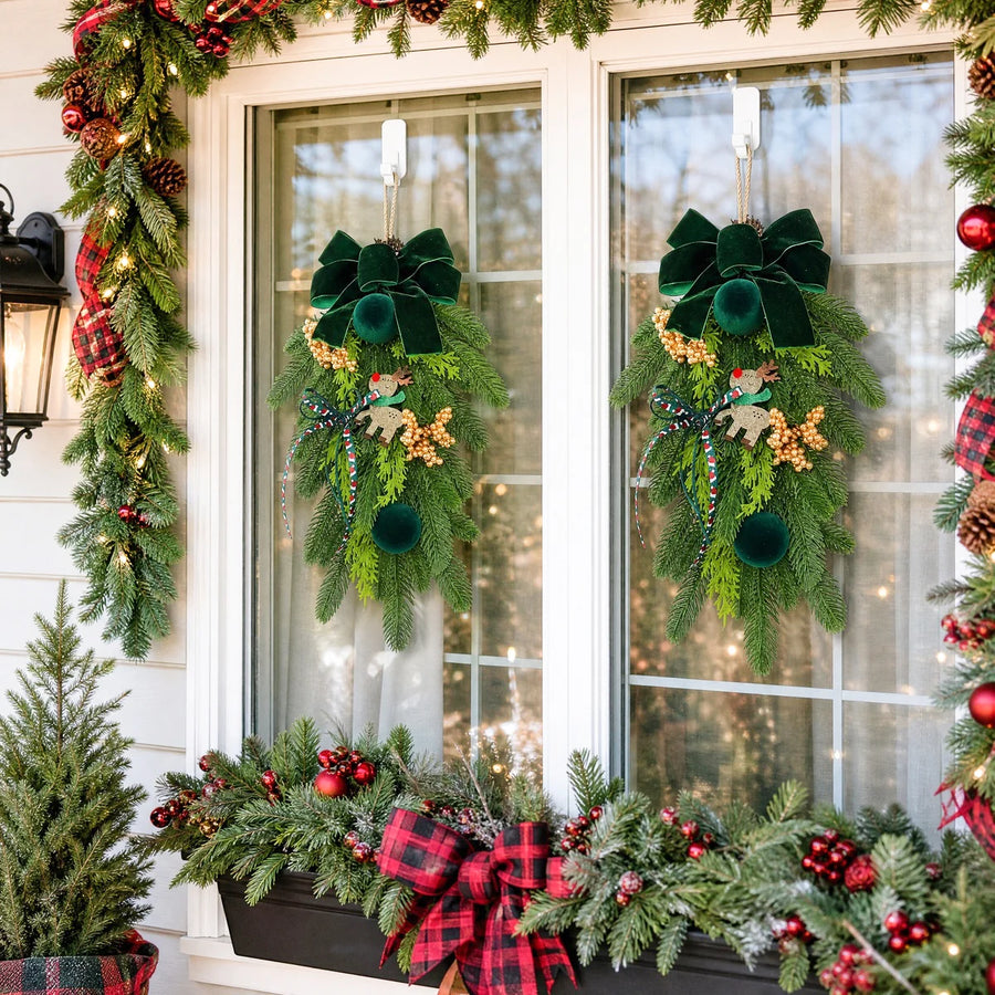 Green Christmas Swag and Garland Collection