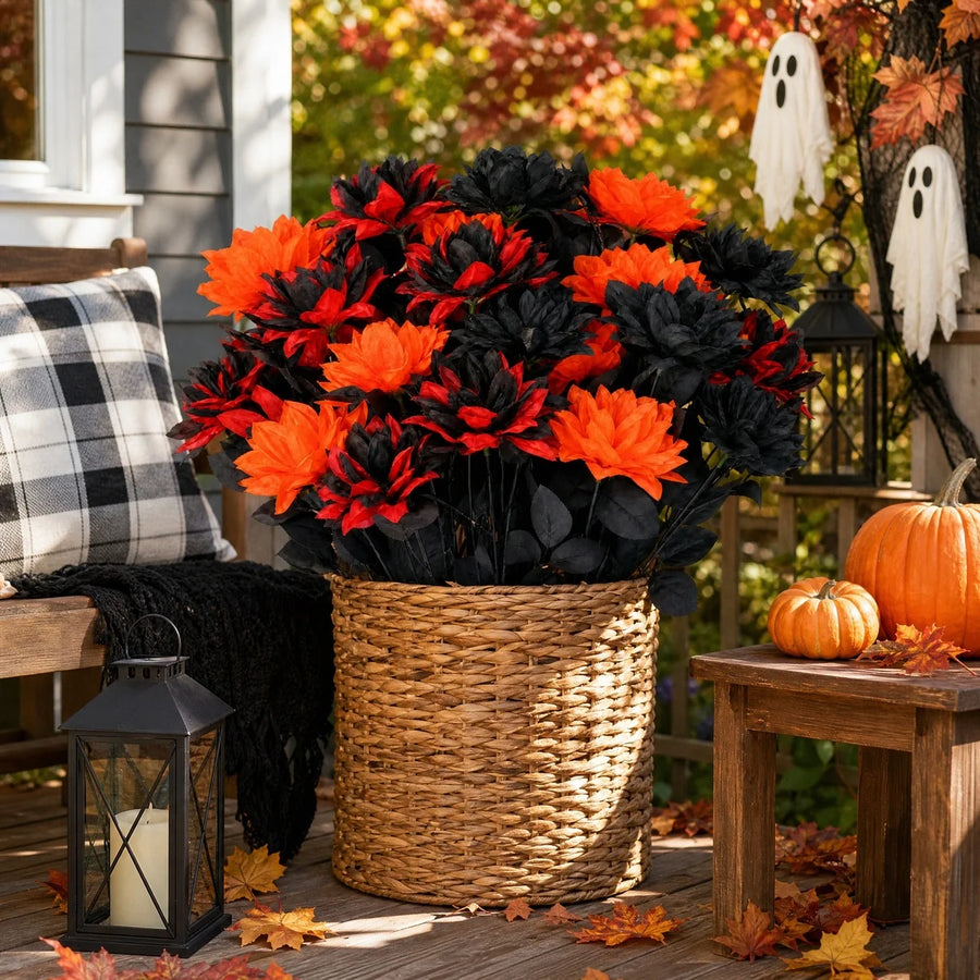 12-Piece Long-Stem Artificial Rose Bundle