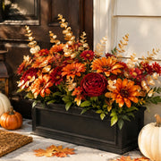 Orange Daisy & Ranunculus Fall Flower Set – 16pcs