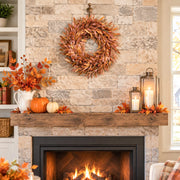 Fall Corn Husk Leaf Wreath Collection