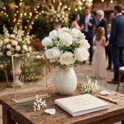 Ivory Rose & Baby's Breath Bridal Bouquet