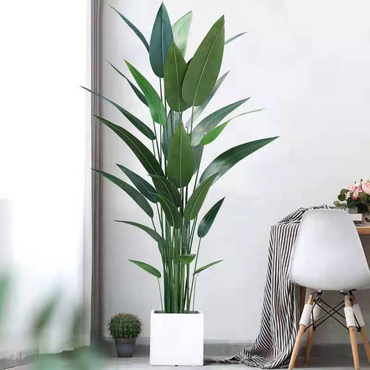 Nordic traveler banana bird of paradise potted plant large anti-authentic plant decoration fake tree green plant indoor living room floor-standing decoration