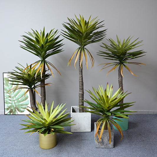 Nordic simulation plant dracaena sisal agave bonsai living room indoor window large potted home furnishings