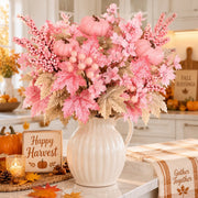 Pink Pumpkin and Maple Leaf Stems – 2 Pcs