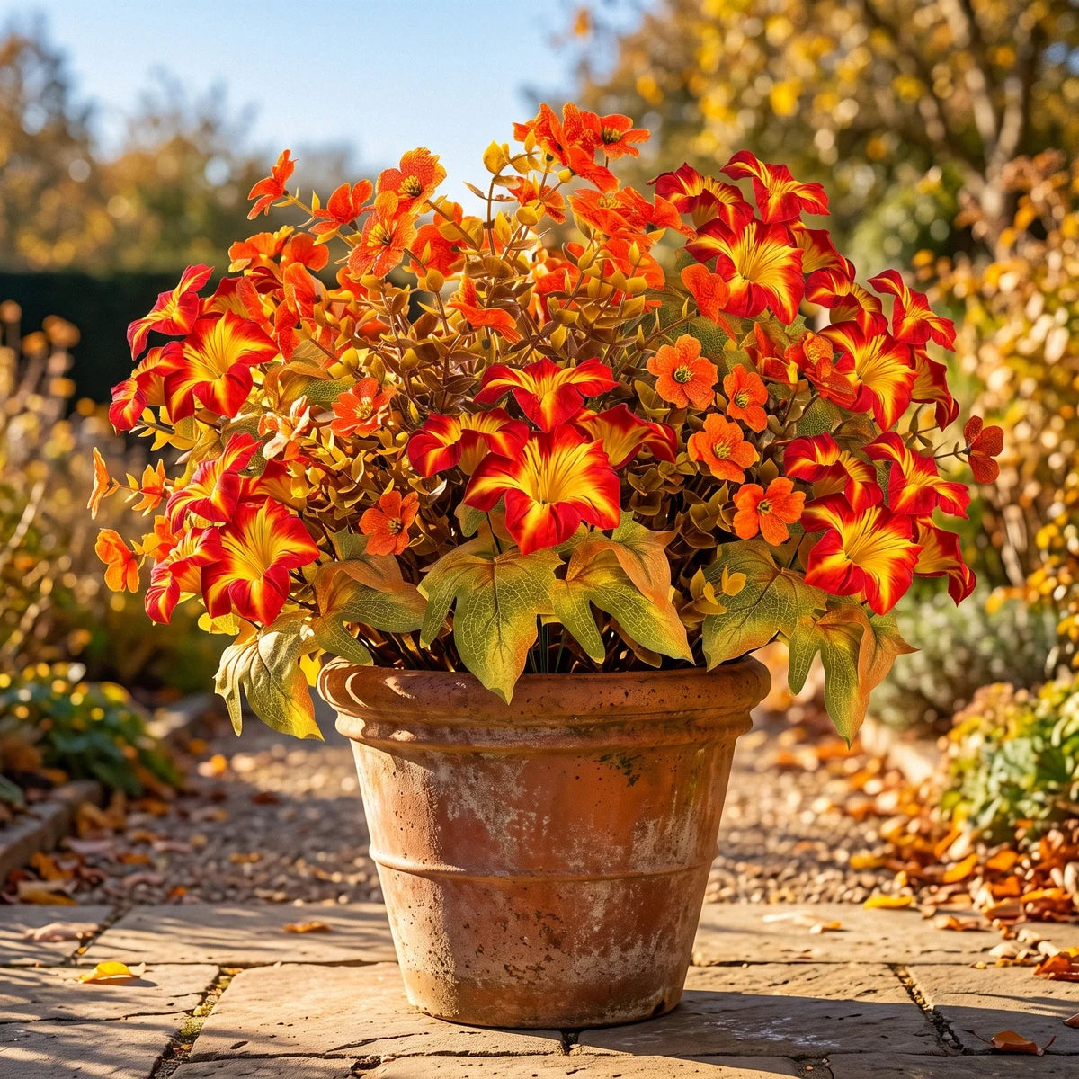 Artificial Fall Mum Stems – 10 Pcs