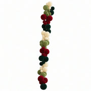 Red Velvet Ball Christmas Garland