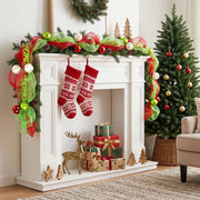 Christmas Pine and Red Berry Table Garland