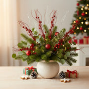 Red Berry Decorative Branch Stem Set