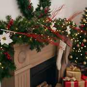 Red Berry Decorative Branch Stem Set