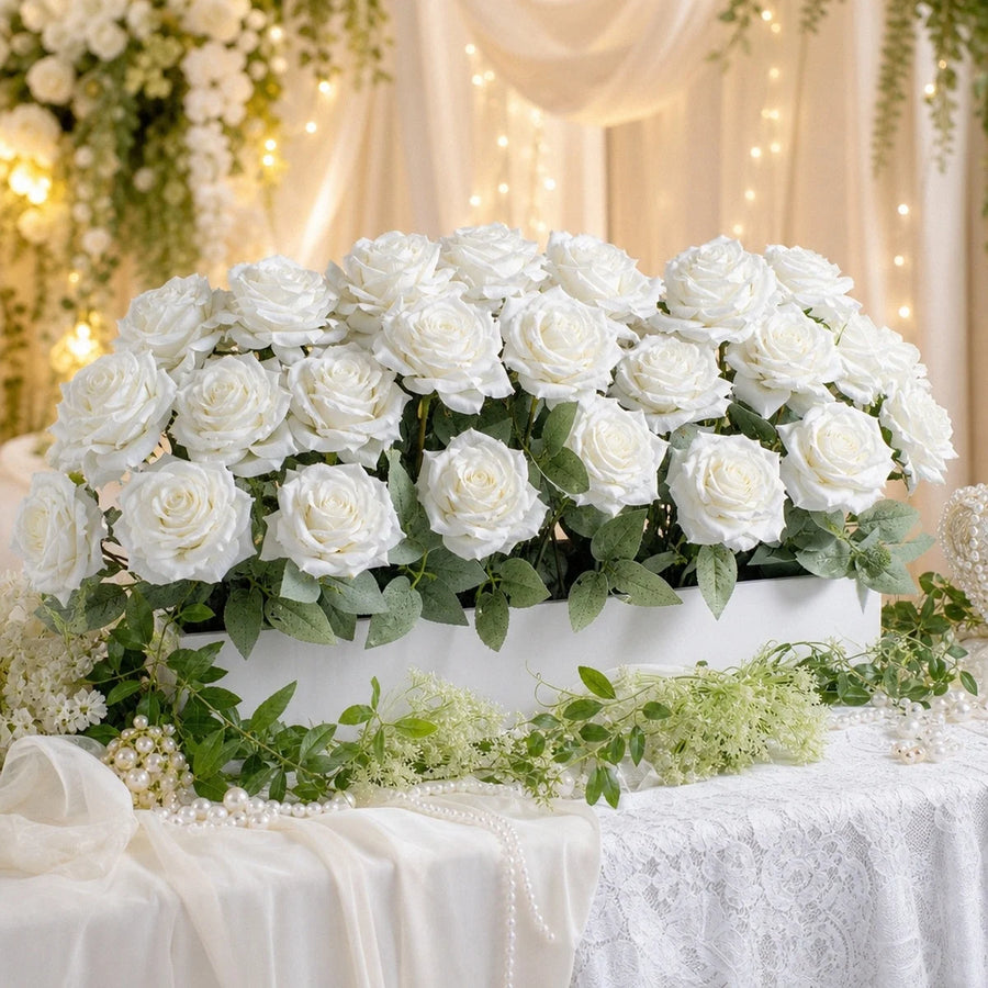 18-Head Artificial Rose Bouquet Collection