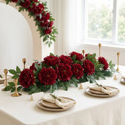 Artificial Peony Flower Heads With Stems – Set of 25