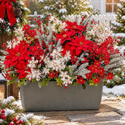 46-Piece Red, White and Silver Christmas Floral Stem Set