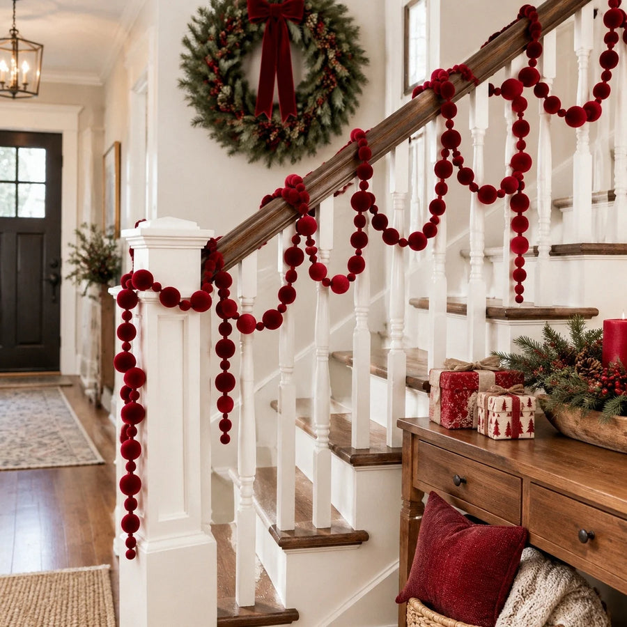 Velvet Ball Christmas Garland