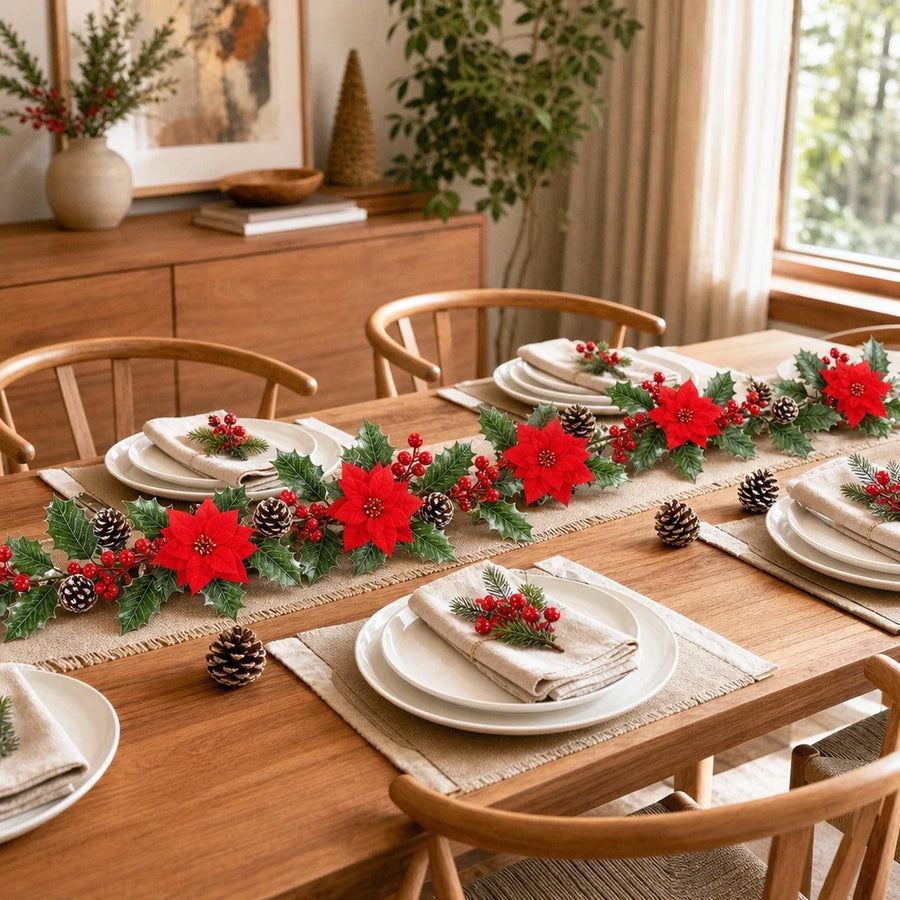 Artificial Christmas Hanging Stem Set