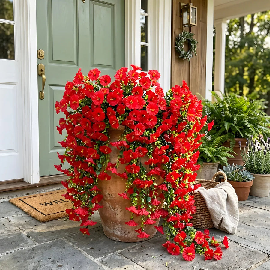 4-Piece Artificial Morning Glory Vine Collection