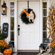Skeleton Halloween Window Wreath Set of 2