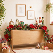 5.9-Foot Lighted Gold Christmas Garland