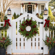Christmas Front Door Garland and Wreath Set
