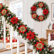 100-Piece Poinsettia Christmas Floral Craft Kit