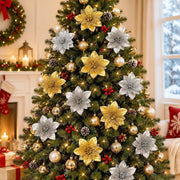 100-Piece Poinsettia Christmas Floral Craft Kit
