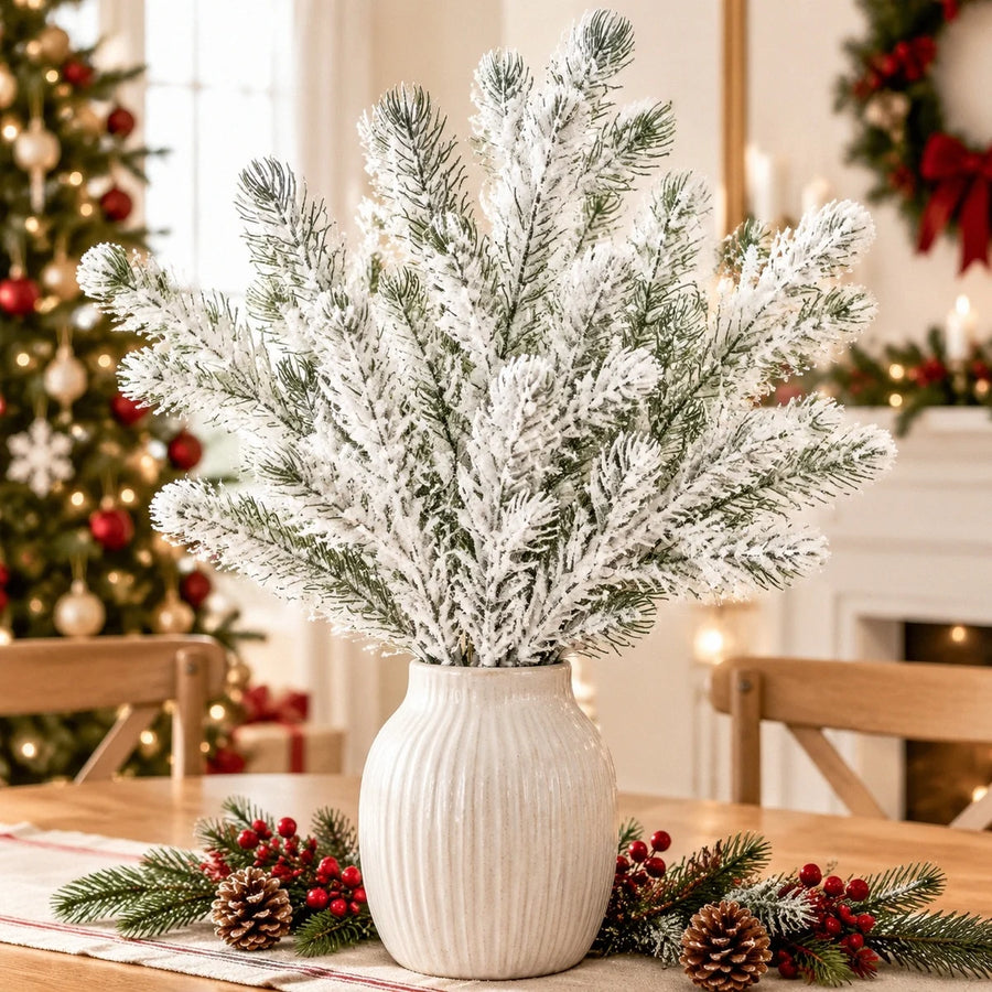 Silver Christmas Decorative Branch Stem