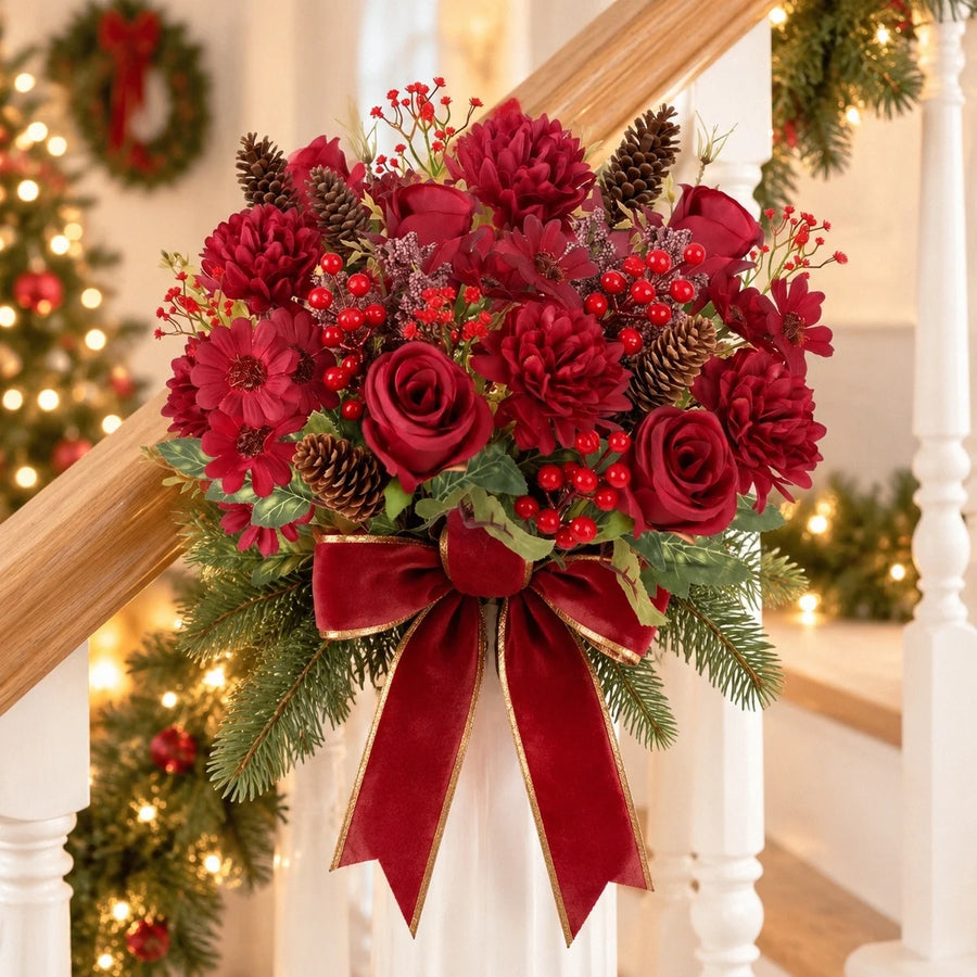 Artificial Holiday Floral Arrangement Collection
