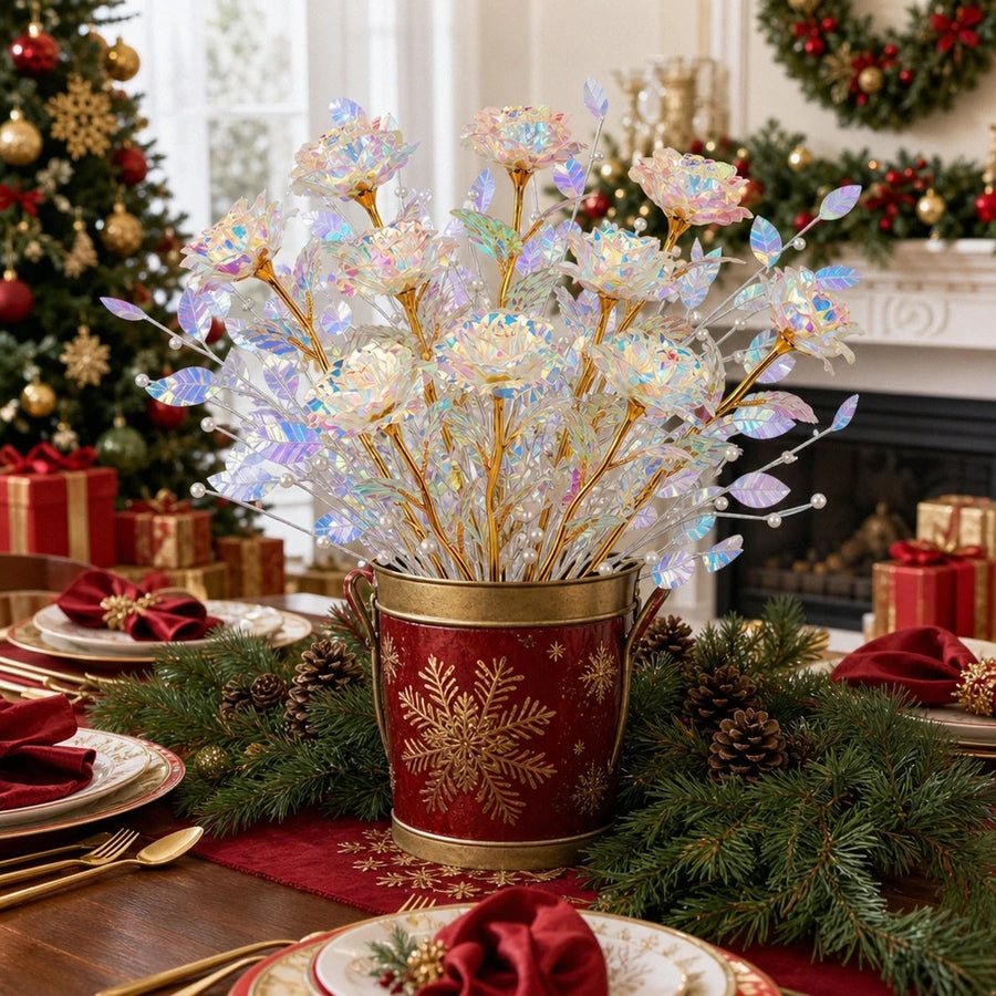Decorative Artificial Rose Bouquet – 5 or 7 Pcs