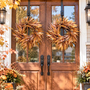Fall Corn Husk Leaf Wreath Collection