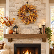 Fall Corn Husk Leaf Wreath Collection