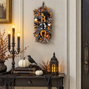 Halloween Boo Spider Swag Wreath – 19.7in
